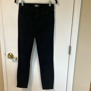Paige Margot Skinny Crop Black Jeans